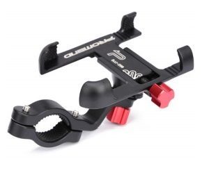 Metallinen puhelimen pidike säädettävällä kulmalla