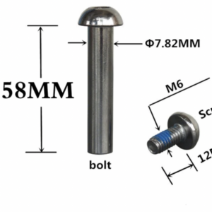 M6 polt puks võll elektritõukerattale amordile 58mm